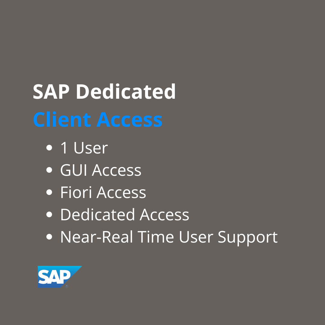 SAP Dedicated Client Access